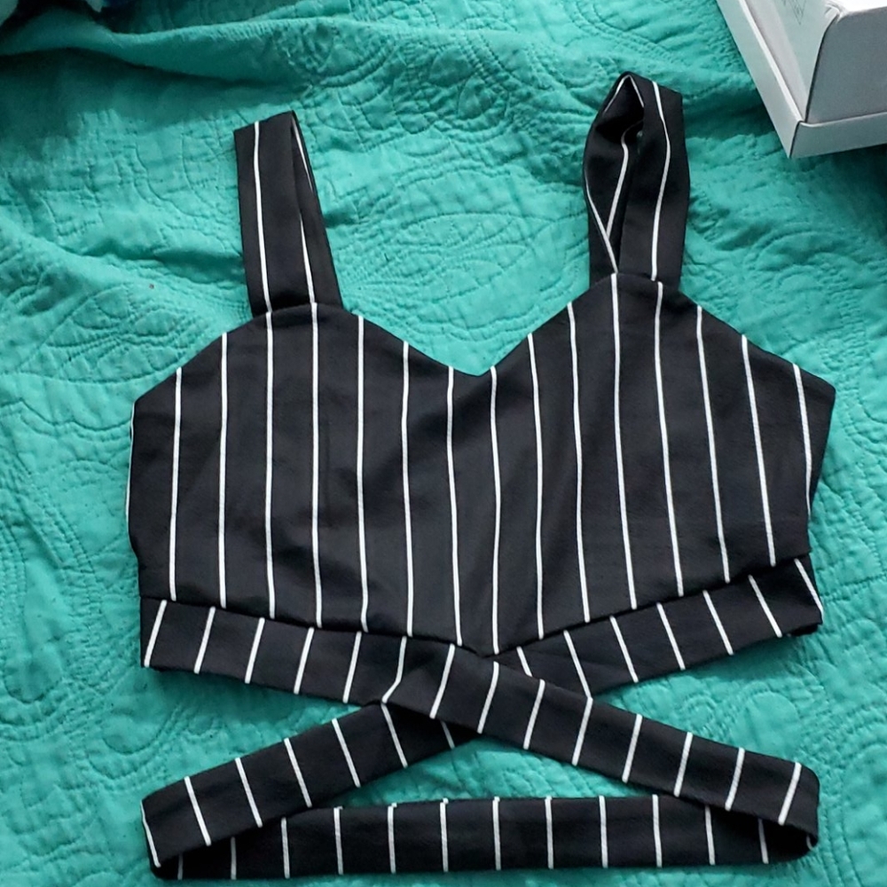 Striped crop top